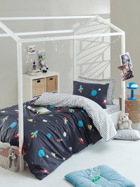 L'essentiel linge de maison Uzay - Azul oscuro